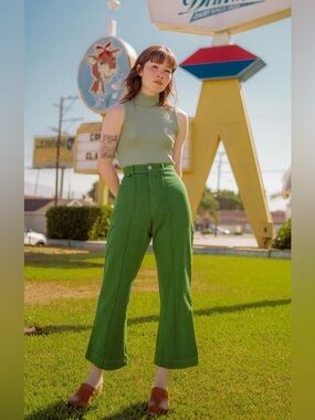 Heritage Green Western Pants